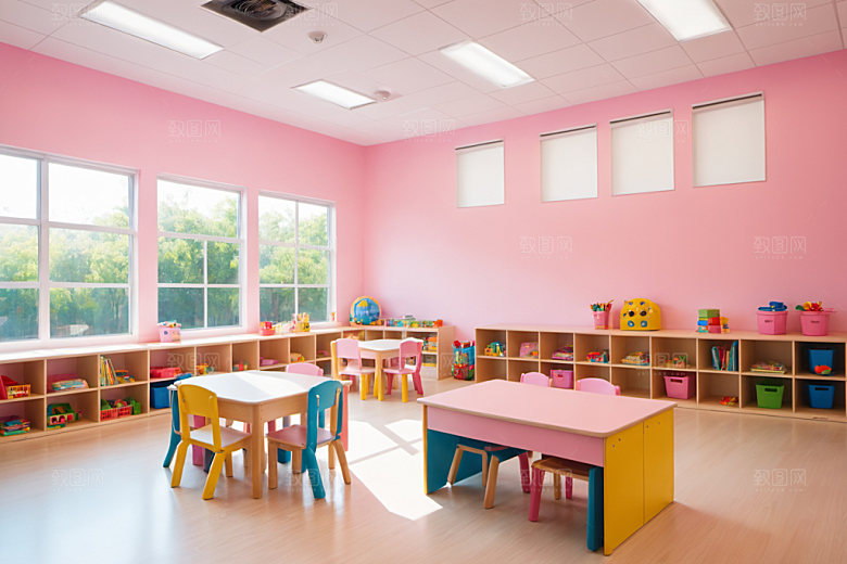 幼儿园教室幼教幸福摄影图