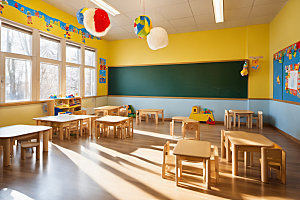幼儿园教室学校高清摄影图