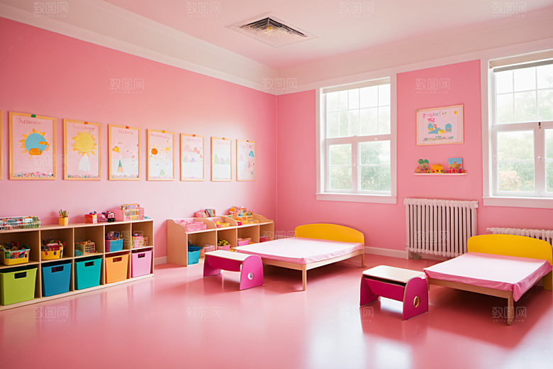 幼儿园教室高清可爱摄影图