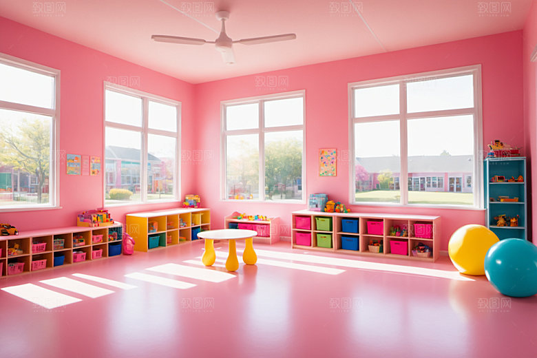 幼儿园教室童趣幼教摄影图