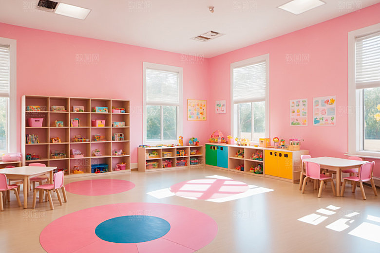 幼儿园教室学校幼教摄影图