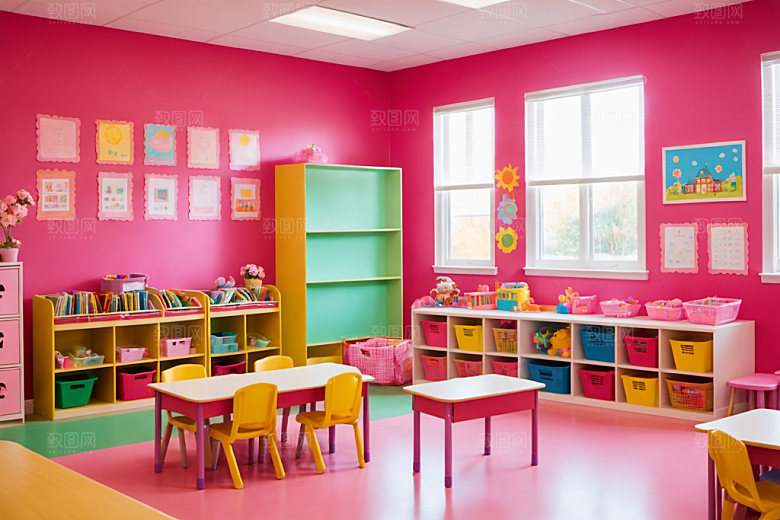 幼儿园教室学校童趣摄影图