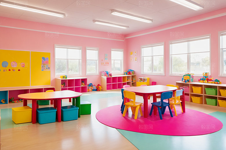 幼儿园教室童趣托儿所摄影图