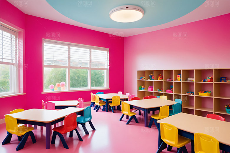 幼儿园教室高清可爱摄影图