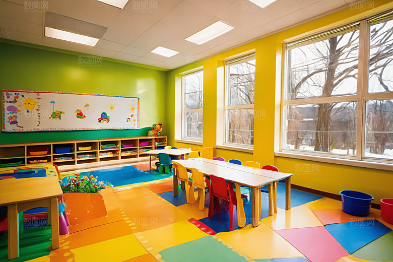 幼儿园教室童趣高清摄影图