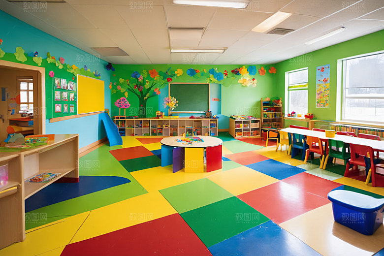 幼儿园教室高清童趣摄影图