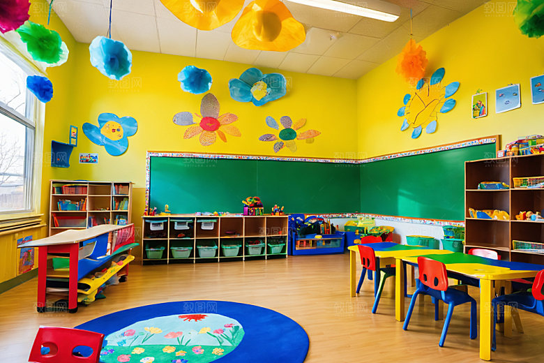 幼儿园教室学校童趣摄影图