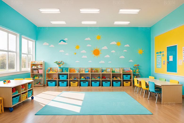 幼儿园教室童趣托儿所摄影图