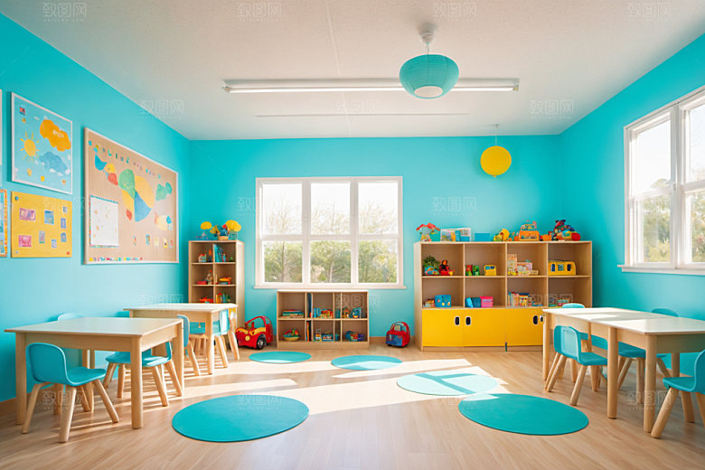 幼儿园教室童趣学校摄影图