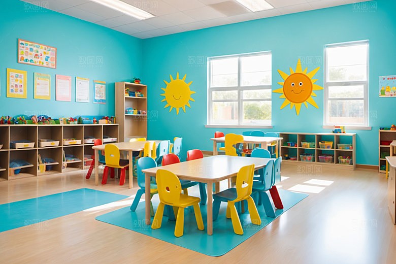 幼儿园教室学校高清摄影图