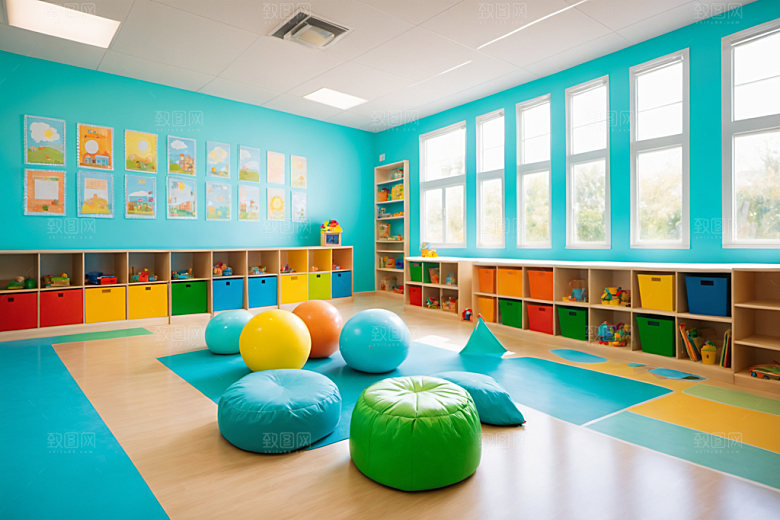 幼儿园教室童趣可爱摄影图