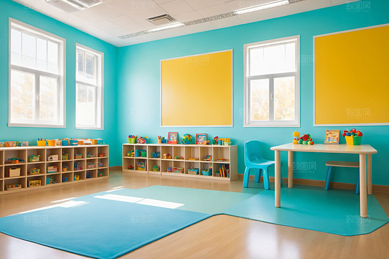 幼儿园教室学校幼教摄影图