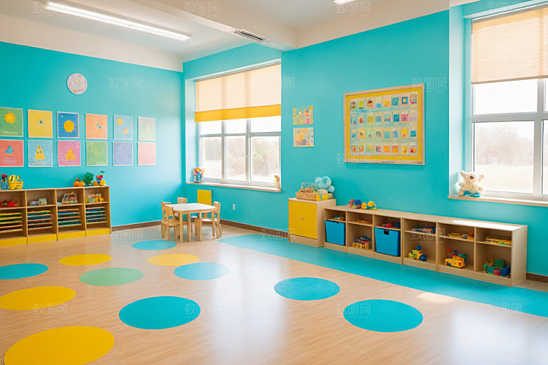 幼儿园教室托儿所幸福摄影图