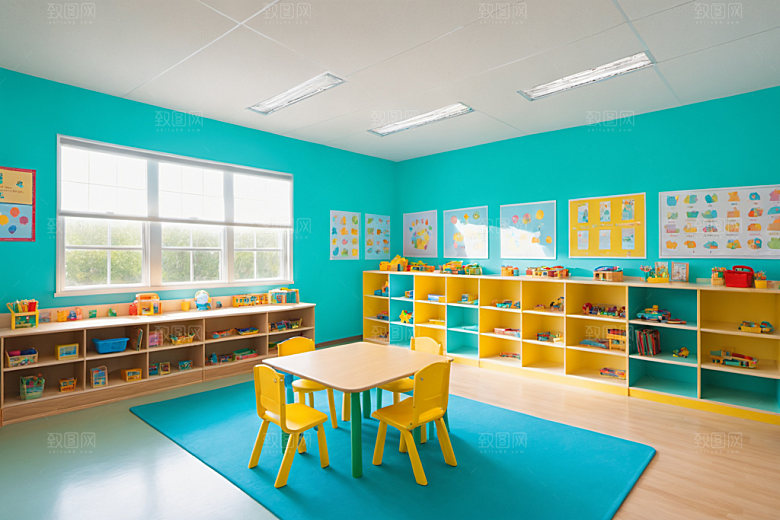 幼儿园教室高清童趣摄影图