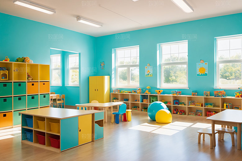 幼儿园教室托儿所学校摄影图