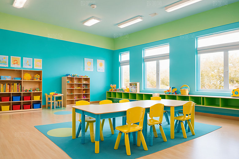 幼儿园教室高清童趣摄影图