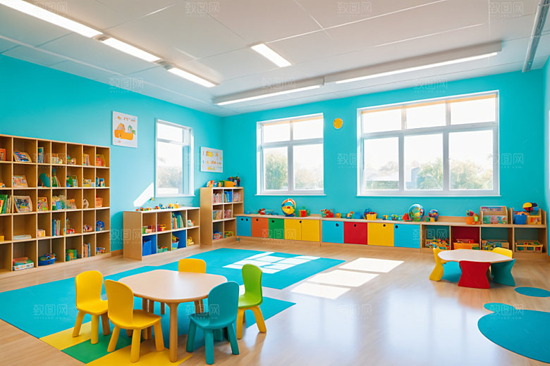 幼儿园教室幸福学校摄影图