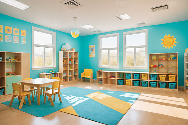 幼儿园教室幼教温馨摄影图