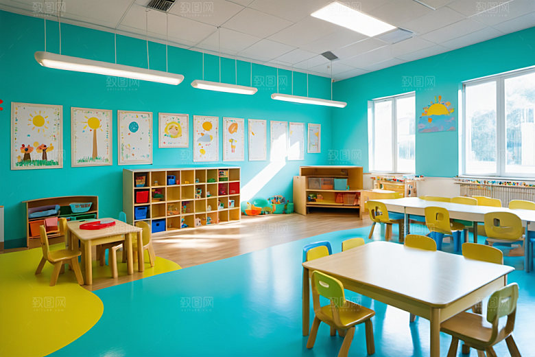 幼儿园教室学校童趣摄影图