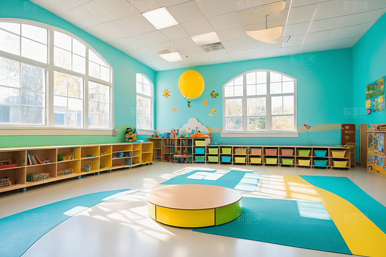 幼儿园教室学校高清摄影图