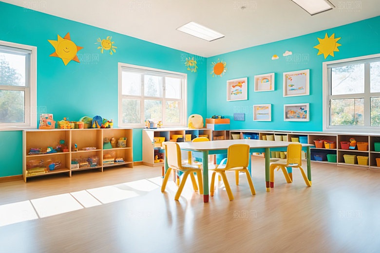 幼儿园教室学校高清摄影图
