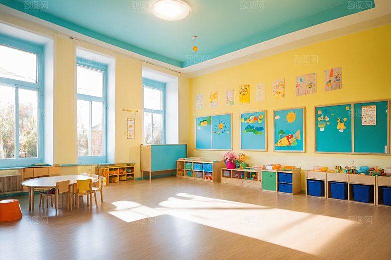 幼儿园教室高清室内摄影图