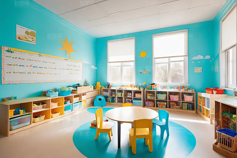 幼儿园教室高清可爱摄影图