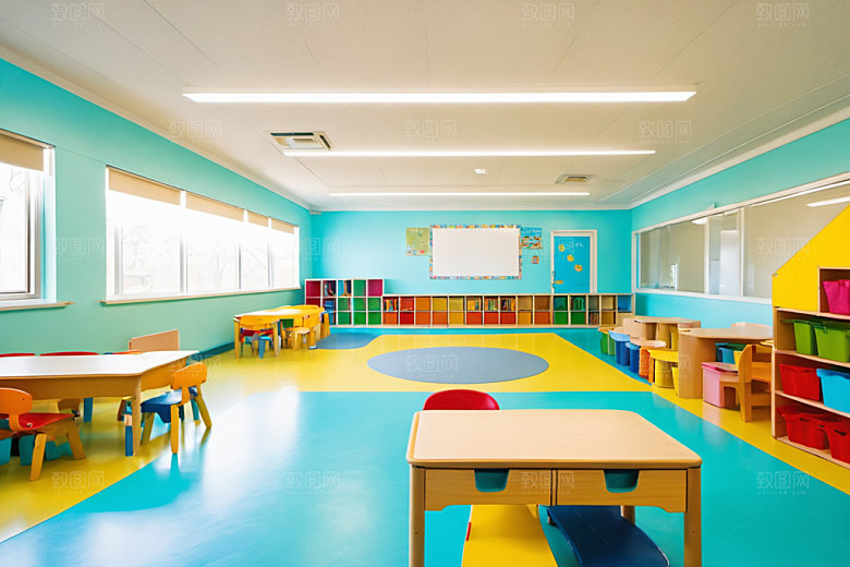 幼儿园教室学校幼教摄影图