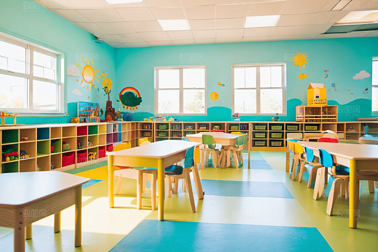 幼儿园教室学校高清摄影图