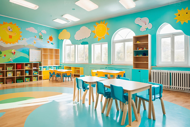 幼儿园教室幸福托儿所摄影图