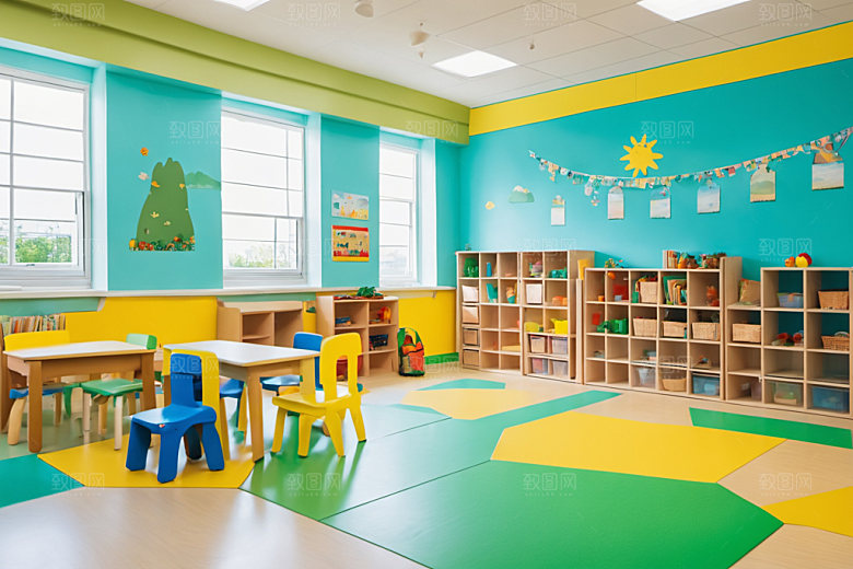 幼儿园教室童趣幼教摄影图