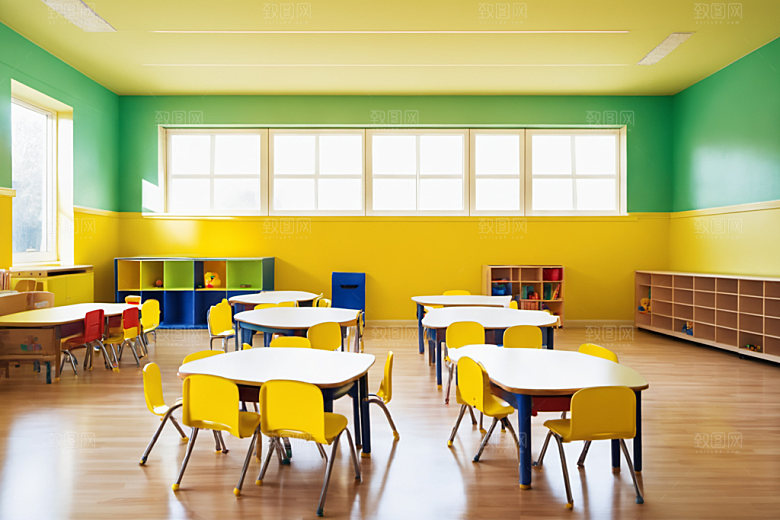 幼儿园教室学校托儿所摄影图