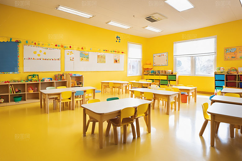 幼儿园教室童趣学校摄影图