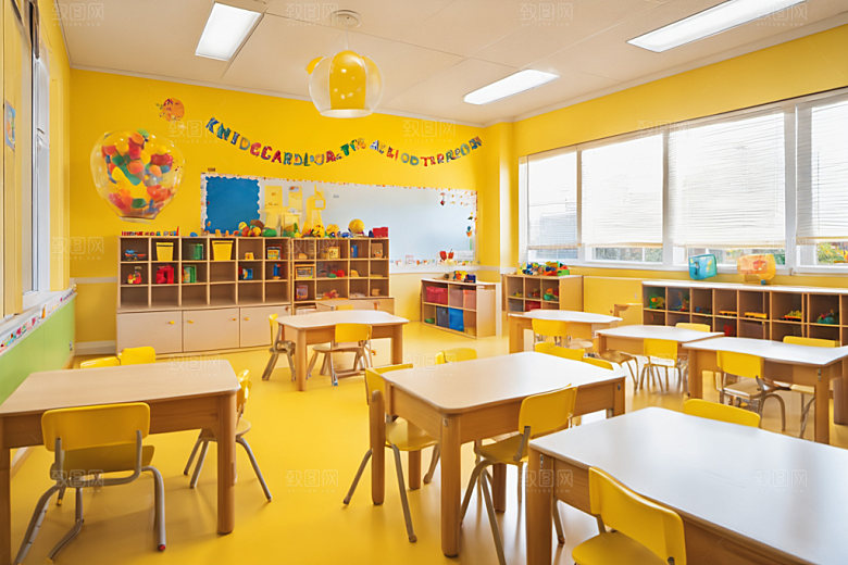 幼儿园教室童趣托儿所摄影图