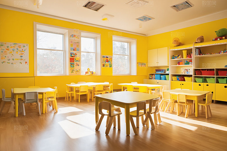 幼儿园教室童趣高清摄影图