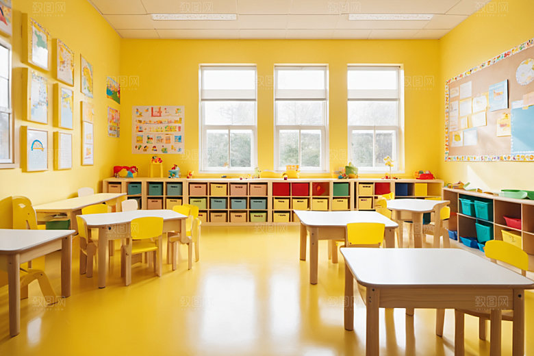 幼儿园教室室内童趣摄影图