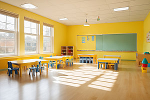 幼儿园教室托儿所可爱摄影图