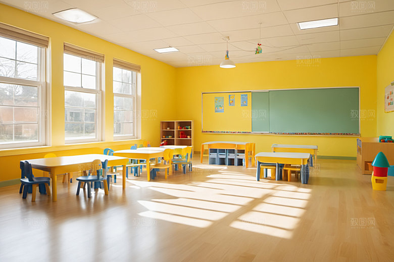 幼儿园教室托儿所可爱摄影图