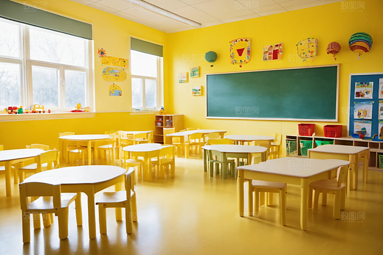 幼儿园教室室内童趣摄影图