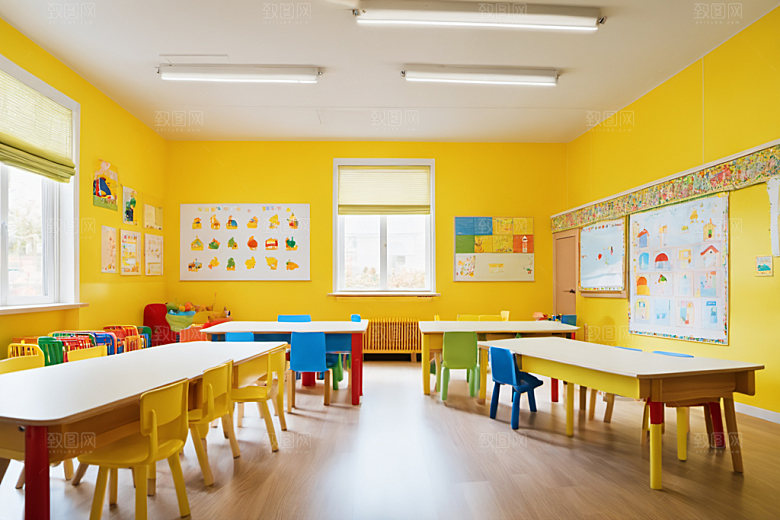 幼儿园教室幼教温馨摄影图
