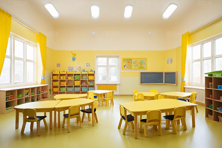 幼儿园教室室内童趣摄影图