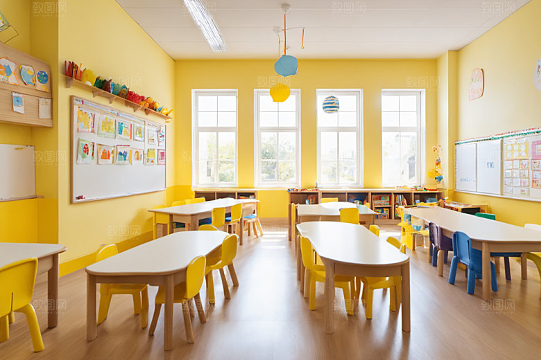幼儿园教室童趣幸福摄影图
