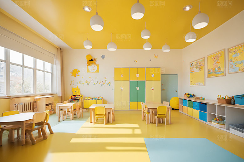 幼儿园教室高清室内摄影图