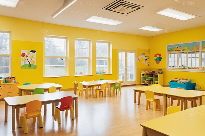 幼儿园教室高清童趣摄影图
