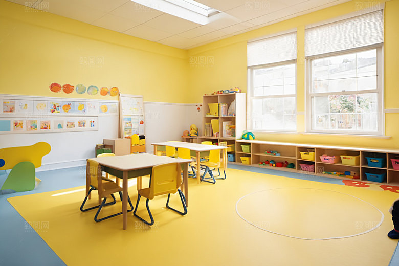 幼儿园教室童趣室内摄影图