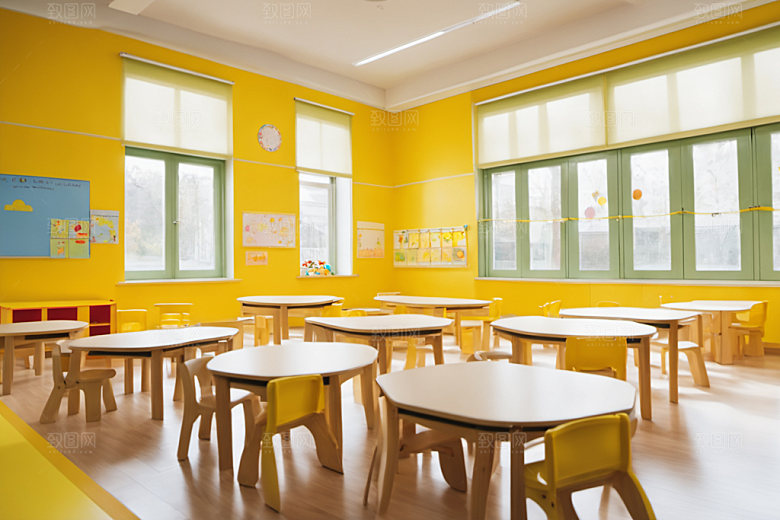 幼儿园教室幼教高清摄影图