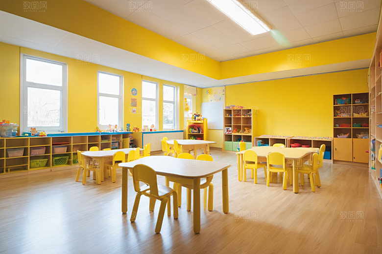 幼儿园教室学校托儿所摄影图