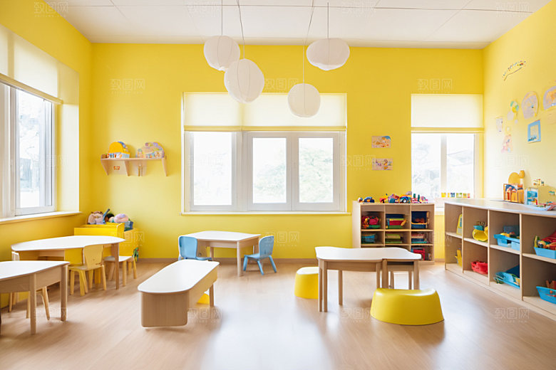 幼儿园教室幼教温馨摄影图