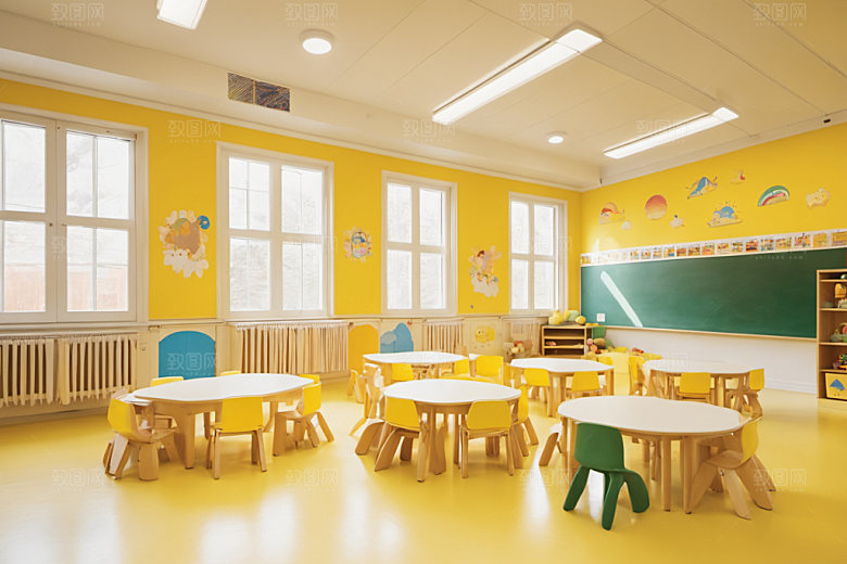 幼儿园教室童趣高清摄影图