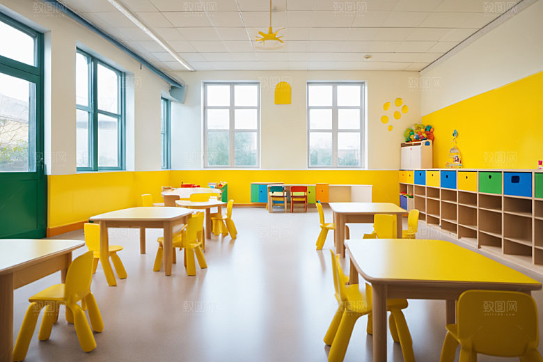 幼儿园教室室内学校摄影图